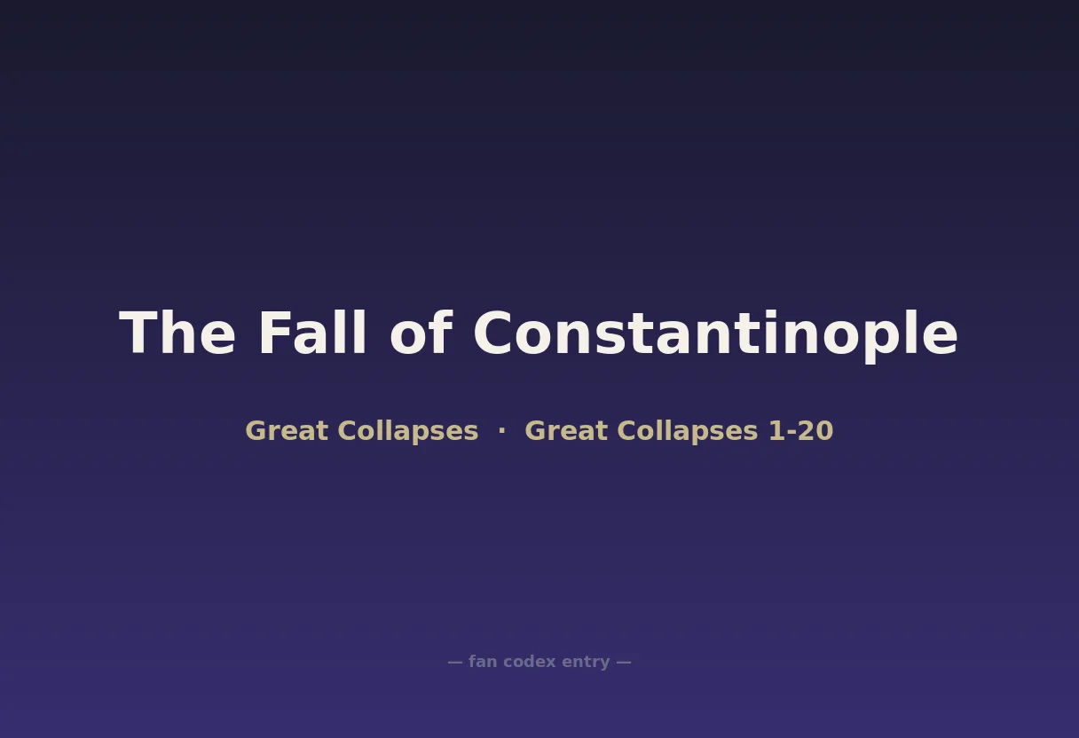 The Fall of Constantinople