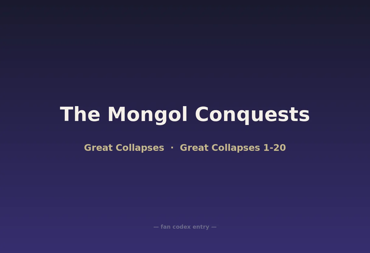 The Mongol Conquests